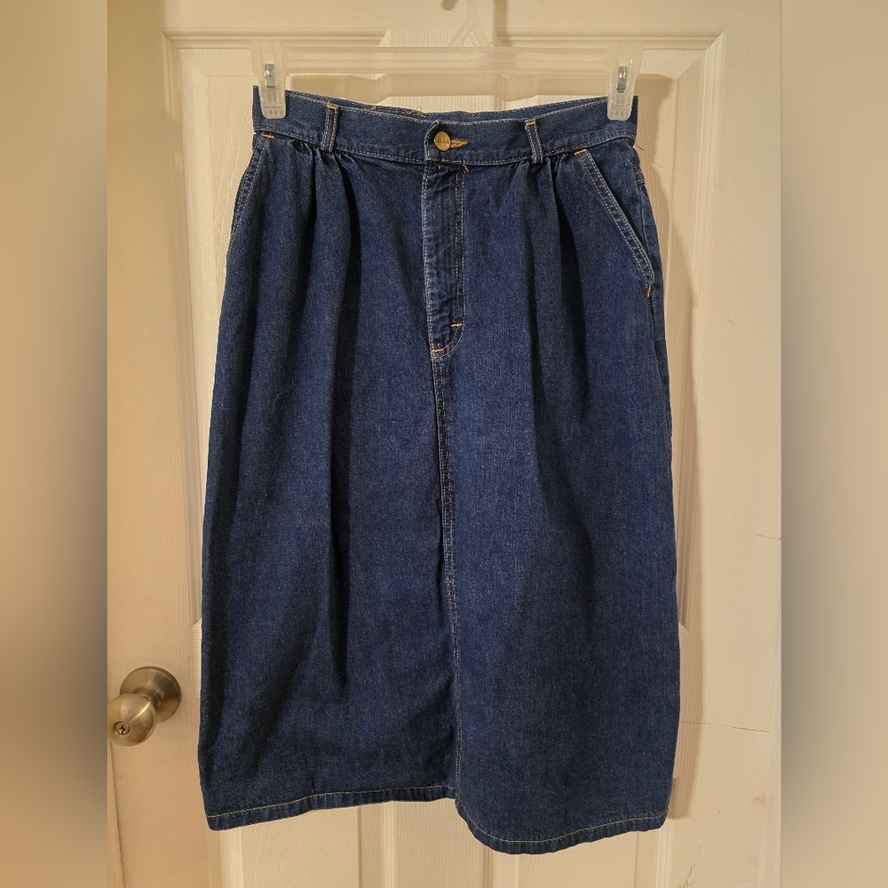 Vintage LL Bean Denim Skirt